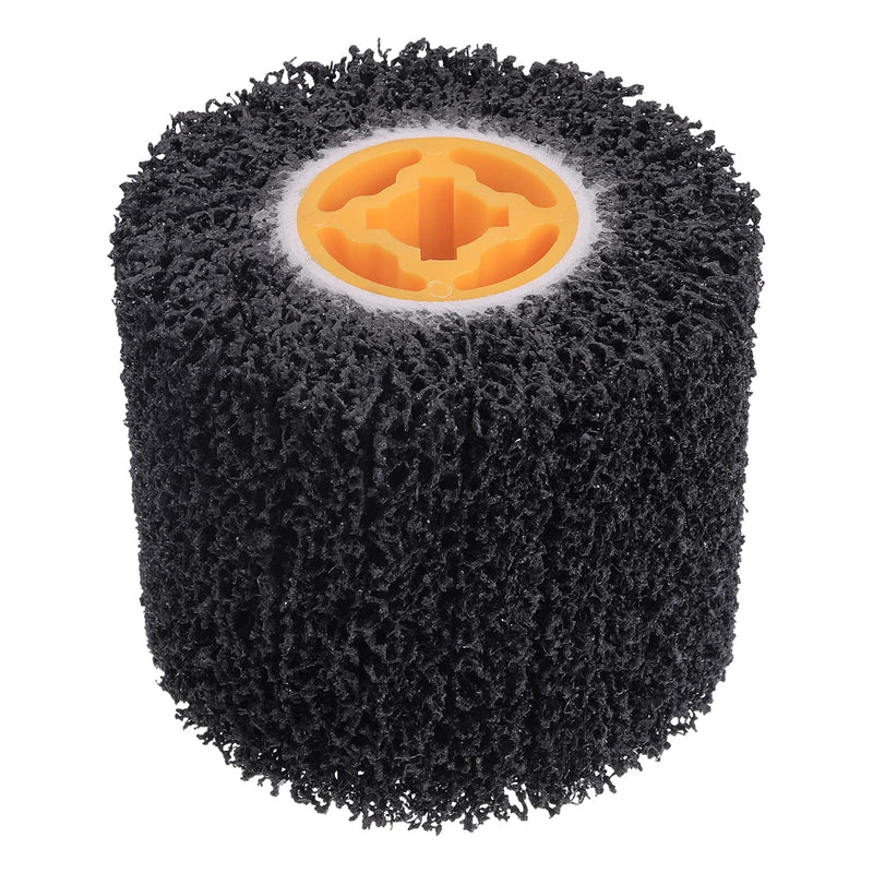 [Australia - AusPower] - Rocaris Abrasive Drum Paint and Rust Remover, 40 Grit Abrasive Wheel Wire Drawing Polishing Wheel For Wood Metal Surface Polishing, 4.5" x 4" 