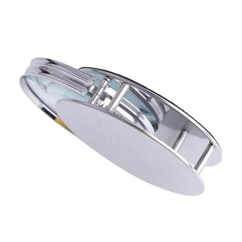 [Australia - AusPower] - Portable Magnifier Foldable Round 20X Magnifying Glass with Metal Protective Case,Pocket Handheld Magnifier Loupe Lens for Reading Inspection Science Diamonds 