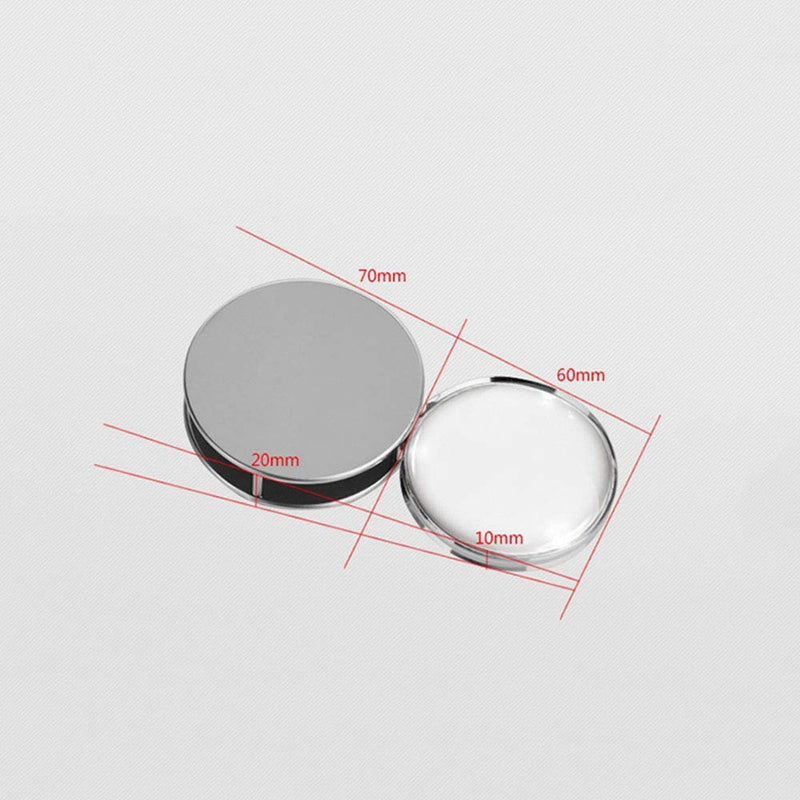 [Australia - AusPower] - Portable Magnifier Foldable Round 20X Magnifying Glass with Metal Protective Case,Pocket Handheld Magnifier Loupe Lens for Reading Inspection Science Diamonds 