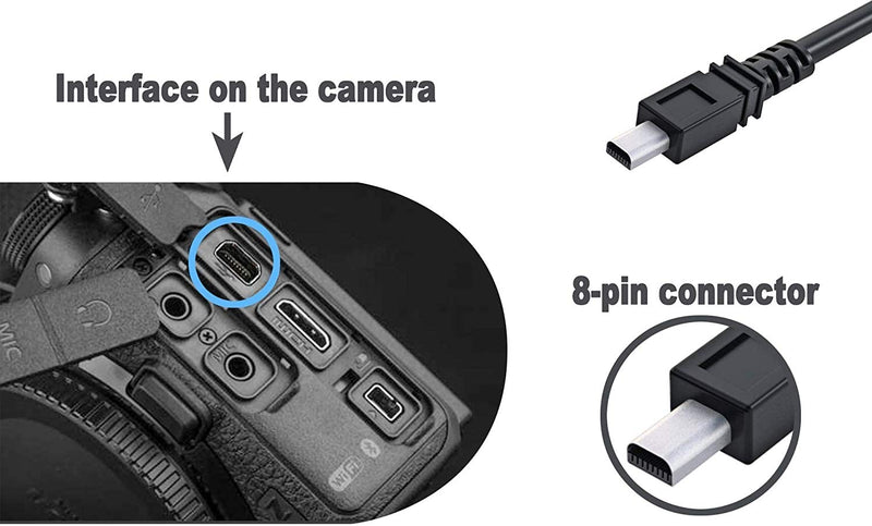[Australia - AusPower] - Saipomor UC-E6 Replacement USB Cable for Panasonic Lumix DMC-FS3 DMC-FH4 DMC-FH7 DMC-FS12 DMC-FT5 DMC-FP8 DMC-FX01 Digital Cameras (3.3FT) 