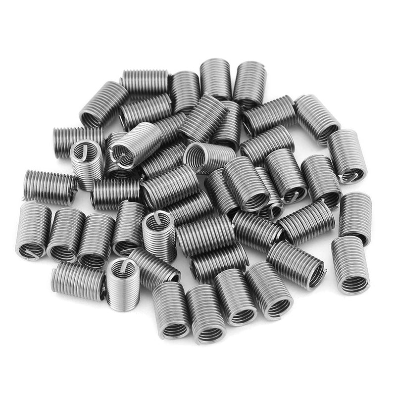 [Australia - AusPower] - 50pcs M6 x 1.0 x 3D Stainless Steel Coiled Wire Helical Screw Thread Inserts Helicoil Wire Thread Inserts, SS304 