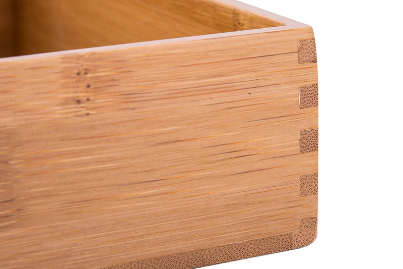[Australia - AusPower] - Sansnow Bamboo Office Supplies Organizer Box Stationery Accessory Organizer, Bamboo 8"*4" 8"*4" 