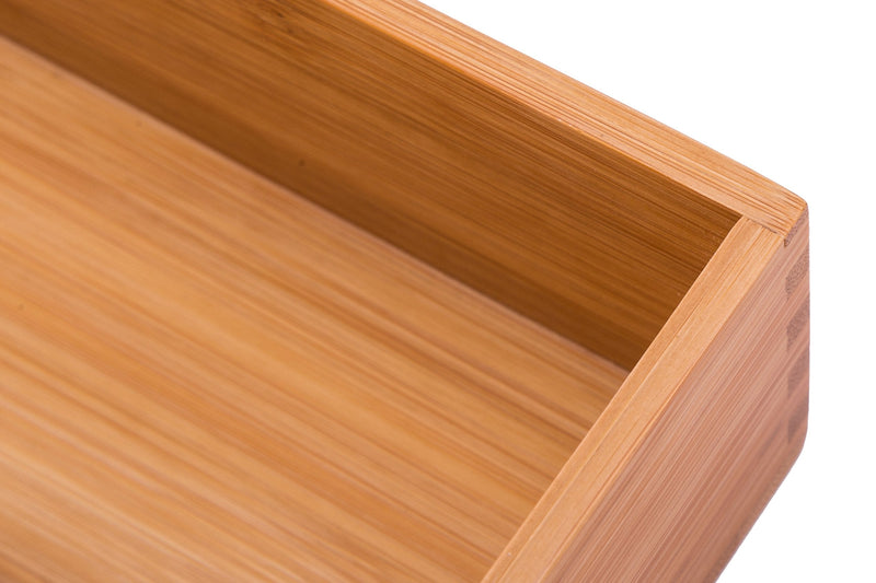 [Australia - AusPower] - Sansnow Bamboo Office Supplies Organizer Box Stationery Accessory Organizer, Bamboo 8"*4" 8"*4" 