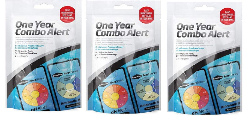 [Australia - AusPower] - Seachem PH/Ammonia Alerts Combo Pack, 2 Monitors per Pack (3 Packs) 