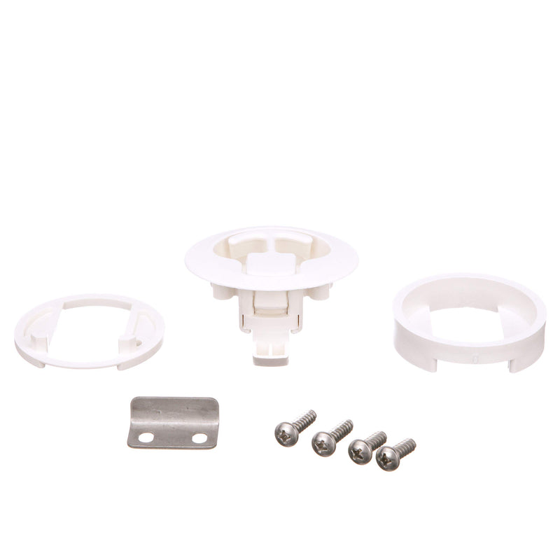 [Australia - AusPower] - Seachoice 35521 Flush Mount Slam Latch – Rust-Free White Plastic – 2 Inch Diameter 