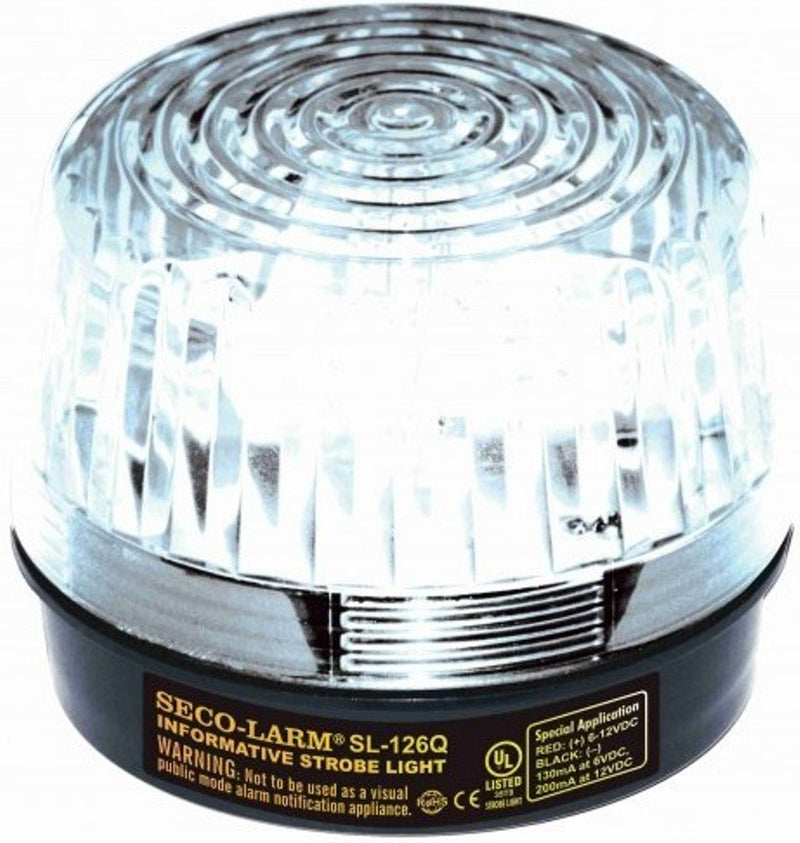 [Australia - AusPower] - SECO-LARM SL-126Q/C Clear Security Strobe Light 