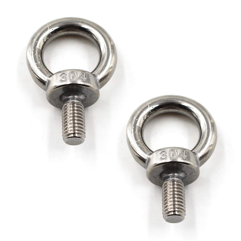 [Australia - AusPower] - M14 Ring Shape Lifting Threaded Eye Bolt 304 Stainless Steel for Eye Nut Fastener-2 Pack M14 
