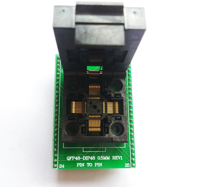 [Australia - AusPower] - SETCTOP TQFP48 QFP48 to DIP48 0.5mm Pitch LQFP48 to DIP48 Programming Adapter MCU Test IC Socket Programmer Adapter Socket 
