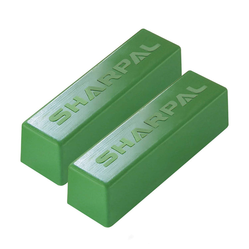 [Australia - AusPower] - SHARPAL 208H 4 OZ Polishing Compound Fine Green Buffing Compound Leather Strop Sharpening Stropping Compounds (2-Pack, Total 4 Oz.) 