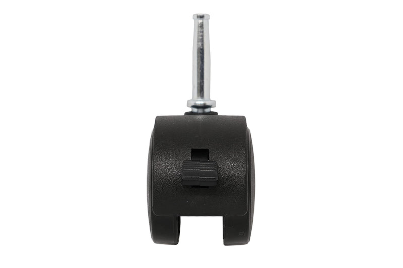 [Australia - AusPower] - Shepherd Hardware 9406 2-Inch Office Chair Caster, Twin Wheel with Brake, 5/16-Inch Stem Diameter, 75lb Load Capacity, 2-Pack,Black 