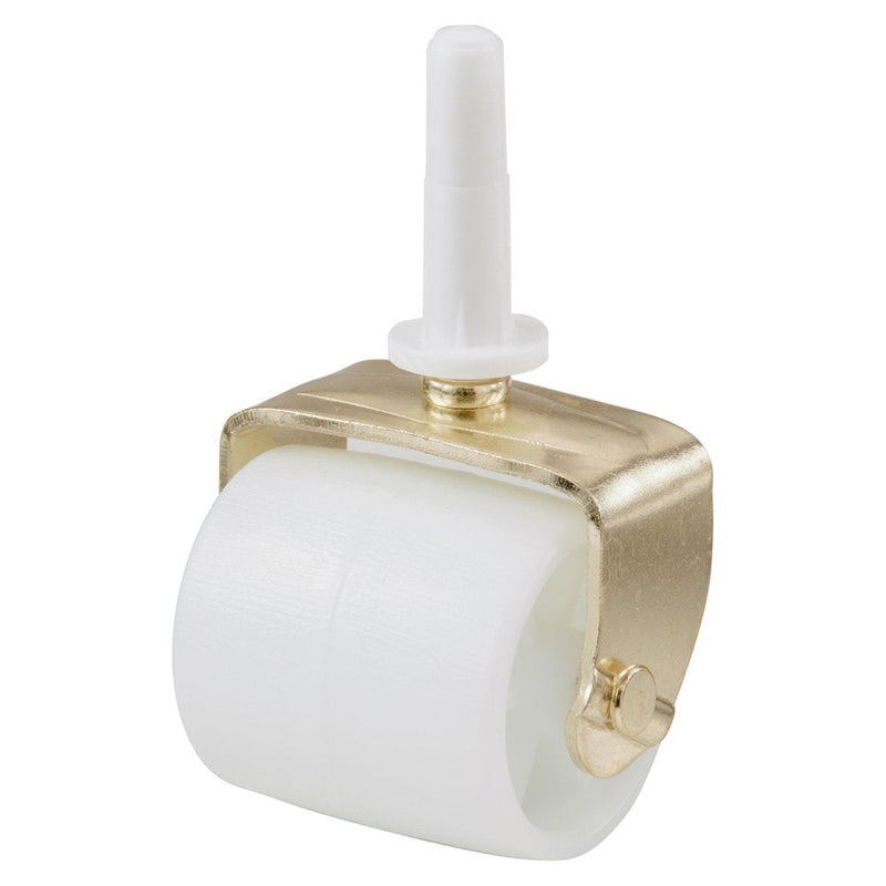[Australia - AusPower] - Shepherd Hardware 9535 2-1/8-Inch White Bed Rollers with Stem and Socket, 2-Pack No Brakes 