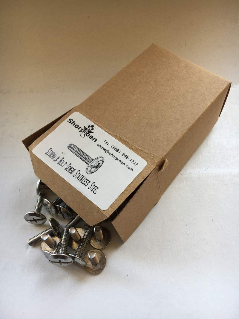 [Australia - AusPower] - Shorpioen 25-Pack 1/4 x 1 Sidewalk Bolt Stainless Steel BC-SWBSS14201 