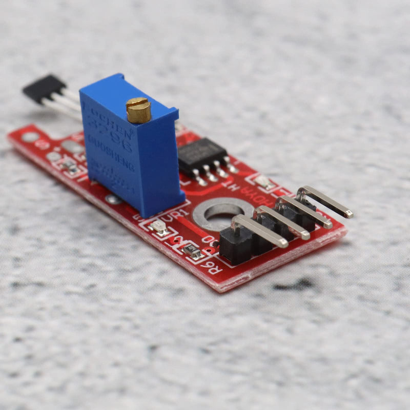 [Australia - AusPower] - 5PCS KY-024 Linear Magnetic Hall Effect Sensor Module Compatible with Android Compatible with Raspberry Pi ESP8266 Microcontrollers 