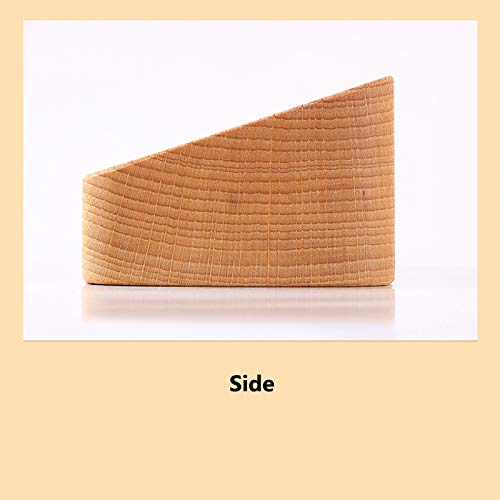 [Australia - AusPower] - Sizikato Wooden Business Card Holder for Desk, 3 Card Slots Business Card Display Holder Stand Beech 