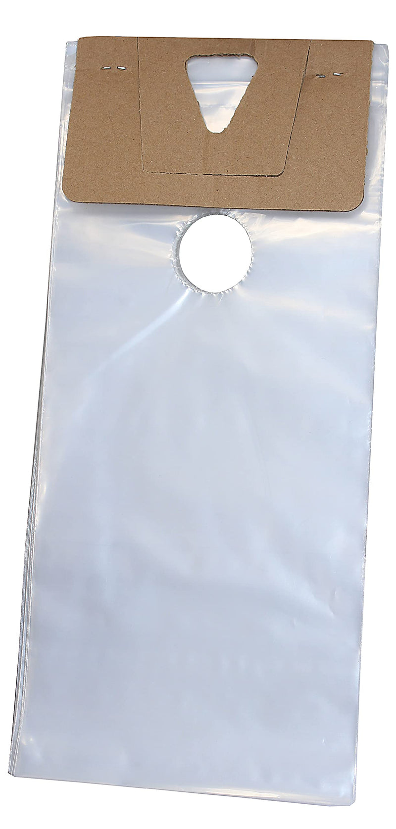 [Australia - AusPower] - Skywin 100 Plastic Door Hanger Bags 6 x 12 inches - Clear Door Hanger Bags Protects Flyers, Brochures, Notices, Printed Materials - Waterproof and Secure Door Knob Hanger for Outdoor Use (100) 