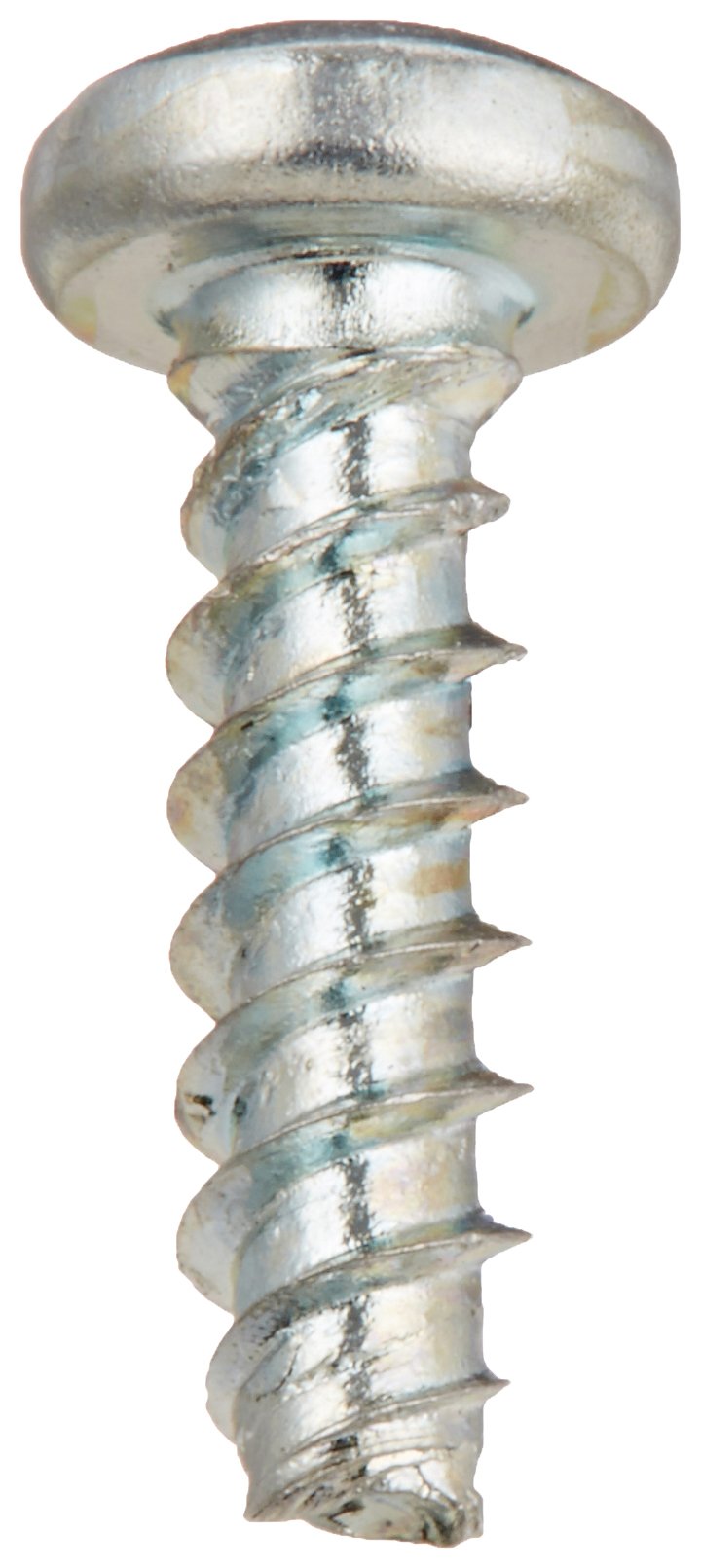 [Australia - AusPower] - Steel Thread Rolling Screw for Plastic, Zinc Plated, Pan Head, Phillips Drive, #2-28 Thread Size, 5/16" Length (Pack of 100) 