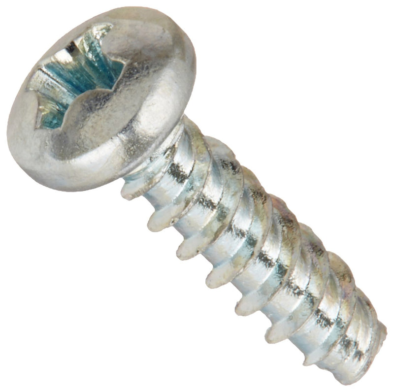 [Australia - AusPower] - Steel Thread Rolling Screw for Plastic, Zinc Plated, Pan Head, Phillips Drive, #2-28 Thread Size, 5/16" Length (Pack of 100) 