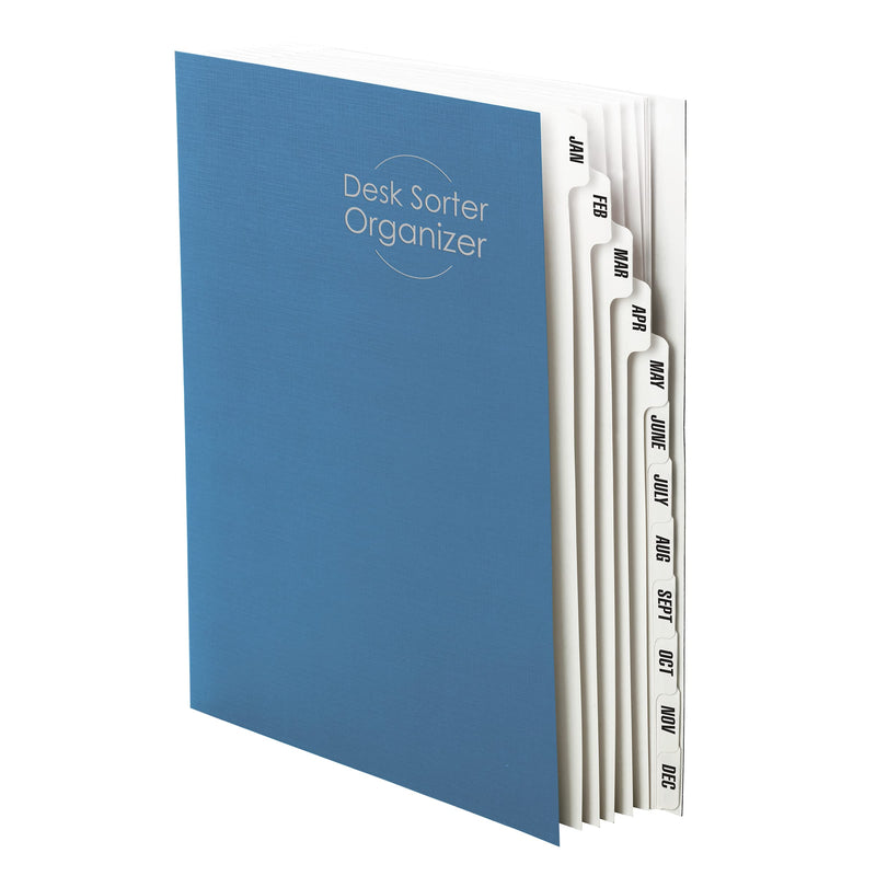 [Australia - AusPower] - Smead Desk File/Sorter, Monthly (Jan-Dec), 12 Dividers, Letter Size, Dark Blue (89286) 