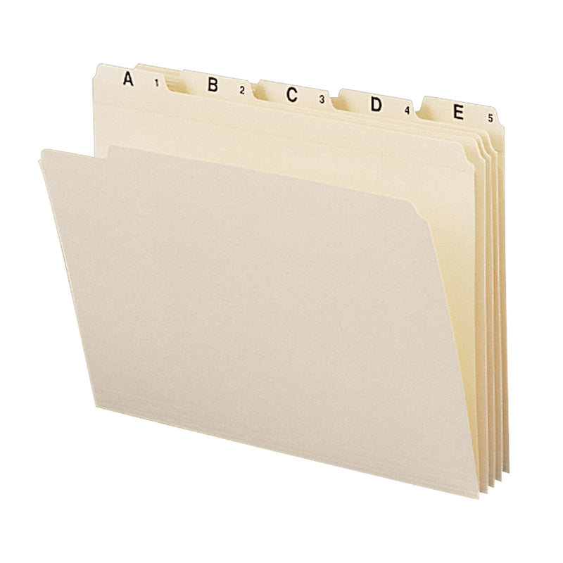 [Australia - AusPower] - Smead 11777 Indexed File Folders, 1/5 Cut, Indexed A-Z, Top Tab, Letter, Manila (Set of 25) 