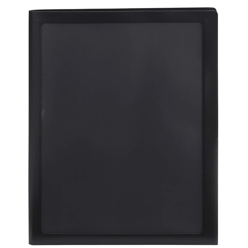 [Australia - AusPower] - Smead Frame View Poly Two-Pocket Folder, Letter Size, Black, 5 Per Pack (87705) 