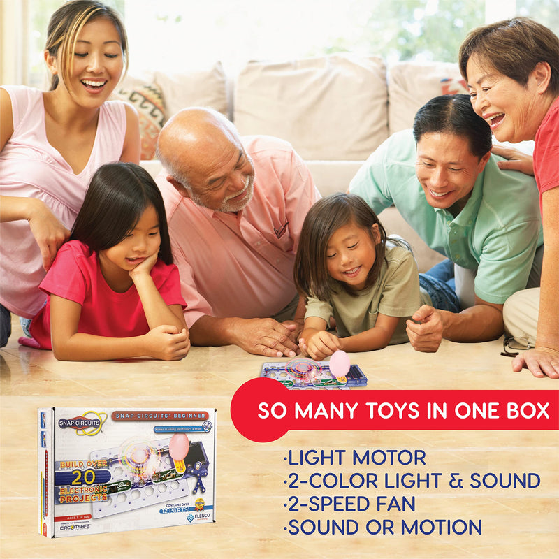 [Australia - AusPower] - Snap Circuits Beginner, Electronics Exploration Kit, Stem Kit For Ages 5-9 (SCB-20) 
