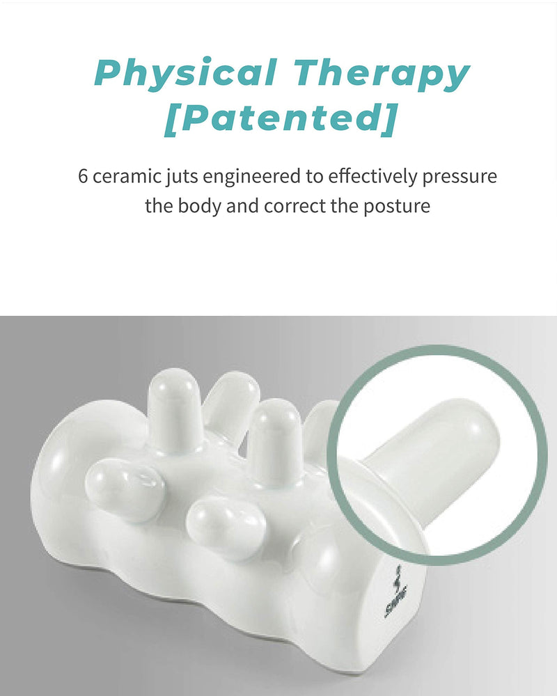 [Australia - AusPower] - SNPE Multi Danason Ceramic (White, High) - Physical Therapy Massage Tool. Heat Up. Chiropractic Psoas Release Tool. Lower Back Pain Relief. 