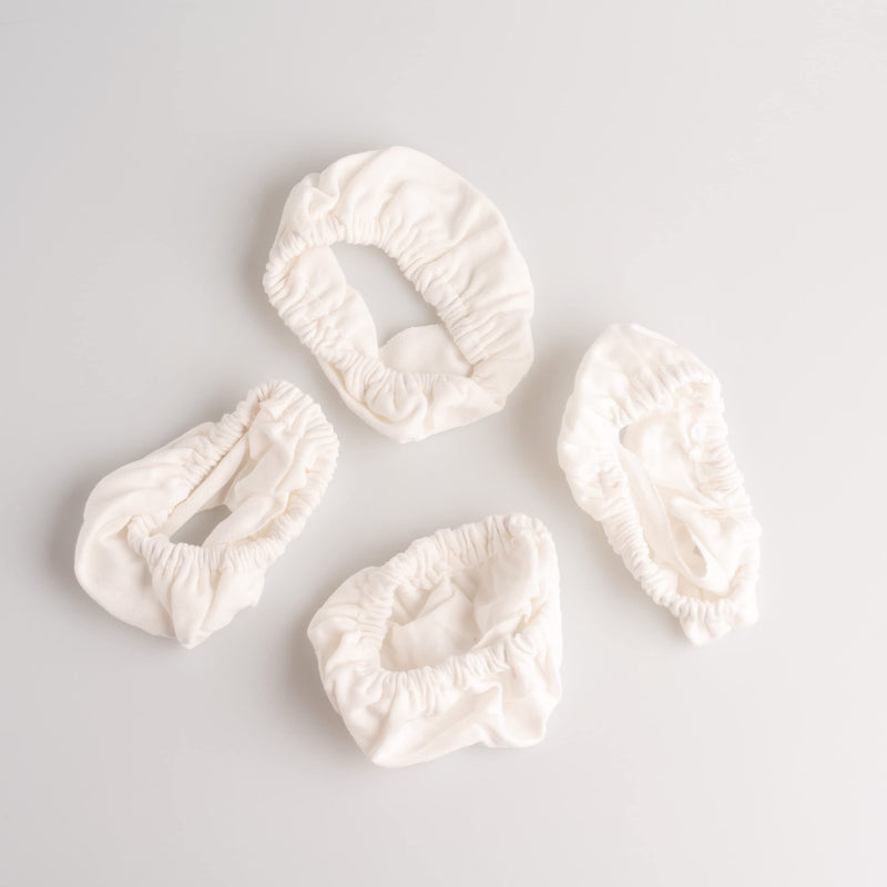 [Australia - AusPower] - Full-Face CPAP Mask Liners by Snugell® | One Size Fits Most | Soft Cotton Fabric | Minimizes Noisy Air Leaks | Reduces Skin Irritation | Reusable & Washable | Pack of 4 Liners | 6 Month Supply 