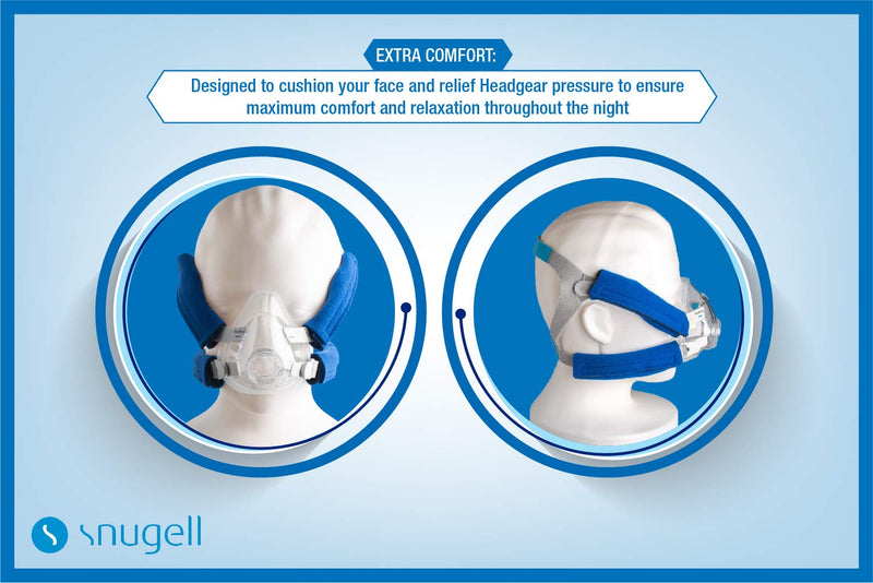 [Australia - AusPower] - CPAP Strap Cover by Snugell | 4X Pack Universal CPAP Strap Covers | Fits All CPAP Masks | Universal and Reusable Ultra Soft Fleece Design to Reduce CPAP Mask Headgear Pressure. 