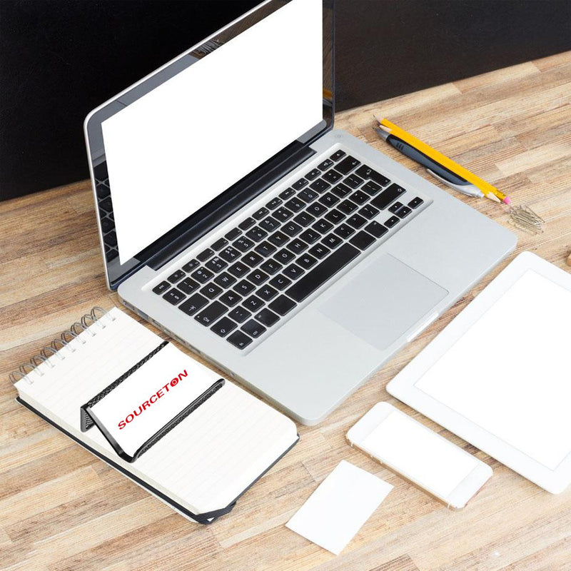 [Australia - AusPower] - SourceTon Metal Mesh Business Card Holder, Name Card Stand for Office Business Card Display 50 Cards Organizer, 6 Packs 