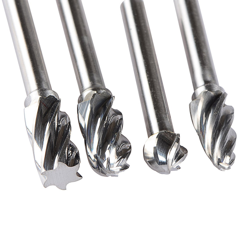 [Australia - AusPower] - SpeTool Carbide Rotary Burr For Aluminum Cutting (Non-Ferrous) 1/4 inch shank 4Pcs/Pack 