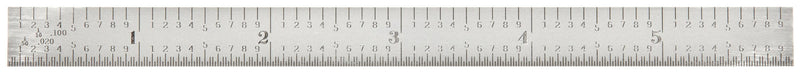 [Australia - AusPower] - Starrett C303R-6 Full Flexible Steel Rule With Inch Graduations, 3R Graduations, 6" Length, 1/2" Width, 1/64" Thickness 