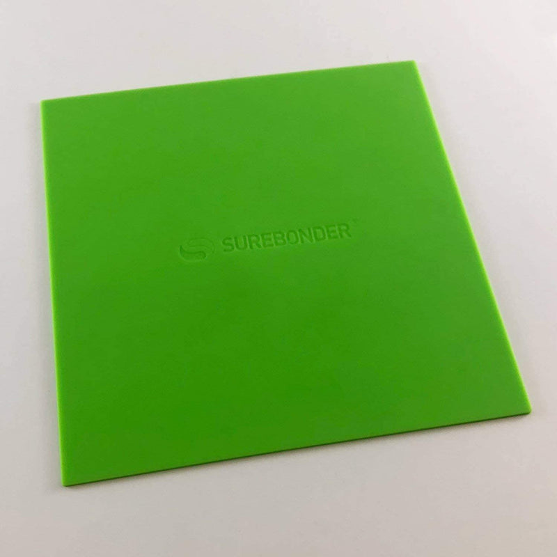 [Australia - AusPower] - Surebonder Silicone Pad for Hot Glue Gun Projects, Flexible & Heat Resistant Surface For Easy Cleanup Or Use for Tracing Projects, Size: 8" x 8" (6100) 