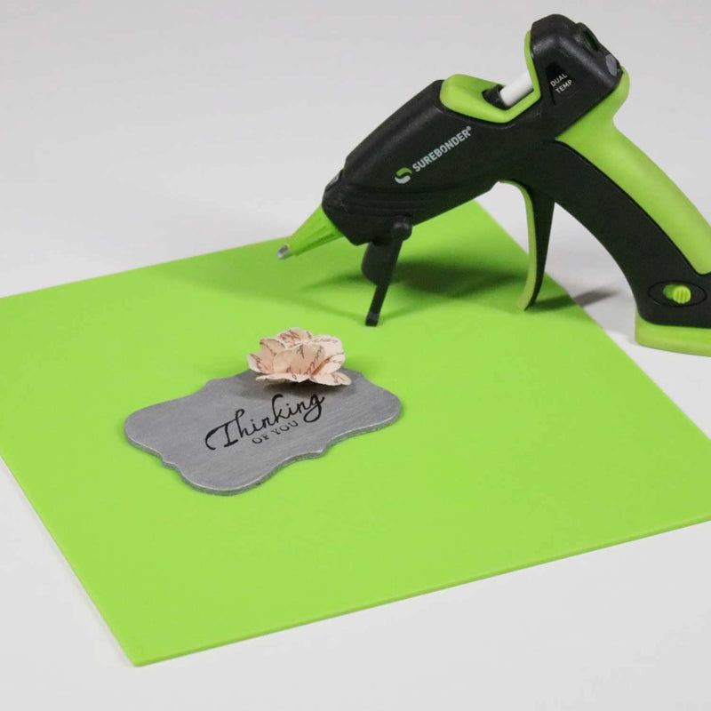 [Australia - AusPower] - Surebonder Silicone Pad for Hot Glue Gun Projects, Flexible & Heat Resistant Surface For Easy Cleanup Or Use for Tracing Projects, Size: 8" x 8" (6100) 