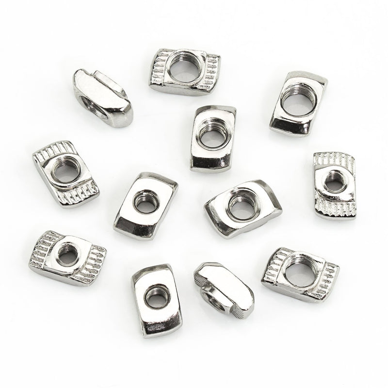 [Australia - AusPower] - Sutemribor 160 Pcs 2020 Series T Nuts, M3 M4 M5 T Slot Nut Hammer Head Fastener Nut for Aluminum Profile 