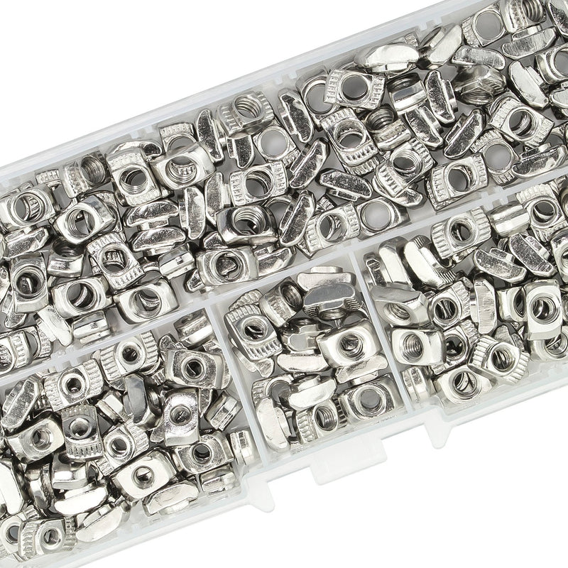 [Australia - AusPower] - Sutemribor 160 Pcs 2020 Series T Nuts, M3 M4 M5 T Slot Nut Hammer Head Fastener Nut for Aluminum Profile 