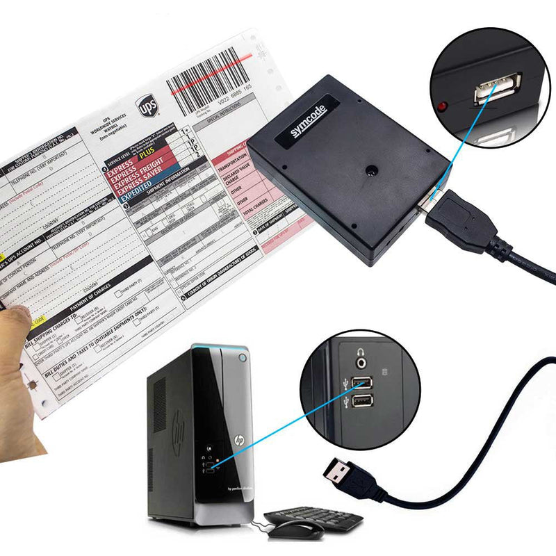 [Australia - AusPower] - Symcode Embedded Mini USB Fixed Mount Barcode Scanner Scan Engine, Laser Barcode Reader Module Scanner Portable Bar Code Scanner 