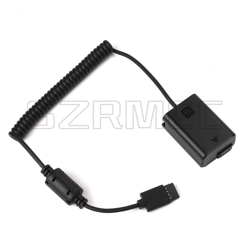 [Australia - AusPower] - SZRMCC Battery Adapter Cable for DJI Ronin-S Gimbal DC 12V Outport to NP-FW50 DC Coupler Dummy Battery for Sony A7 A7S A7R A7S2 Camera 