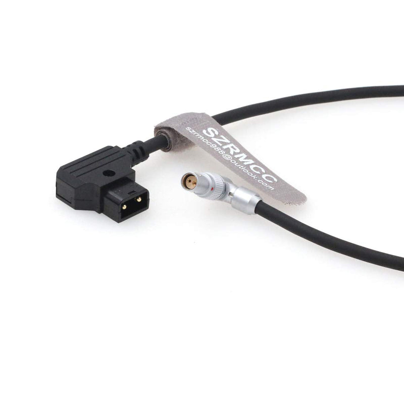 [Australia - AusPower] - SZRMCC D-tap to Rotatable Right Angle 2 Pin Female Power Cable for RED Komodo Cinema Camera 19.7inches Right Angle 2Pin 50cm 