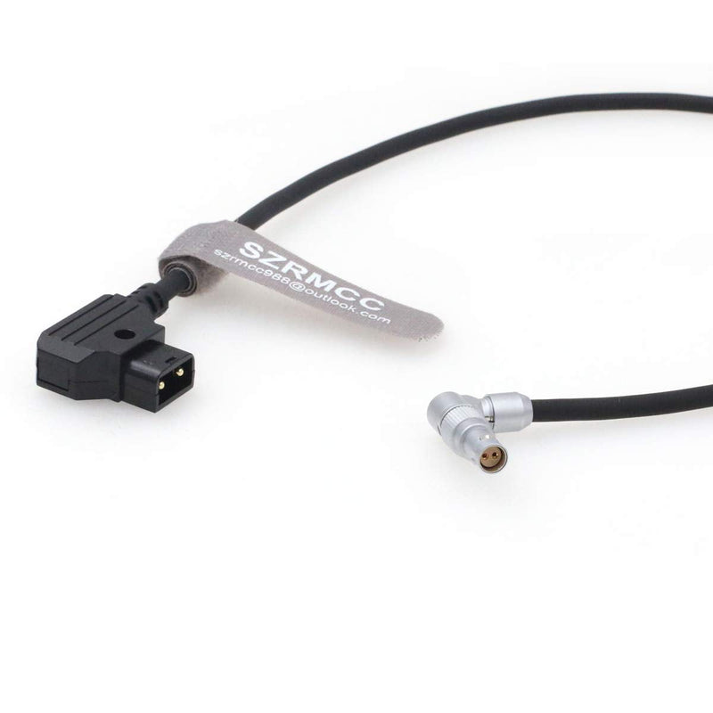 [Australia - AusPower] - SZRMCC D-tap to Rotatable Right Angle 2 Pin Female Power Cable for RED Komodo Cinema Camera 19.7inches Right Angle 2Pin 50cm 