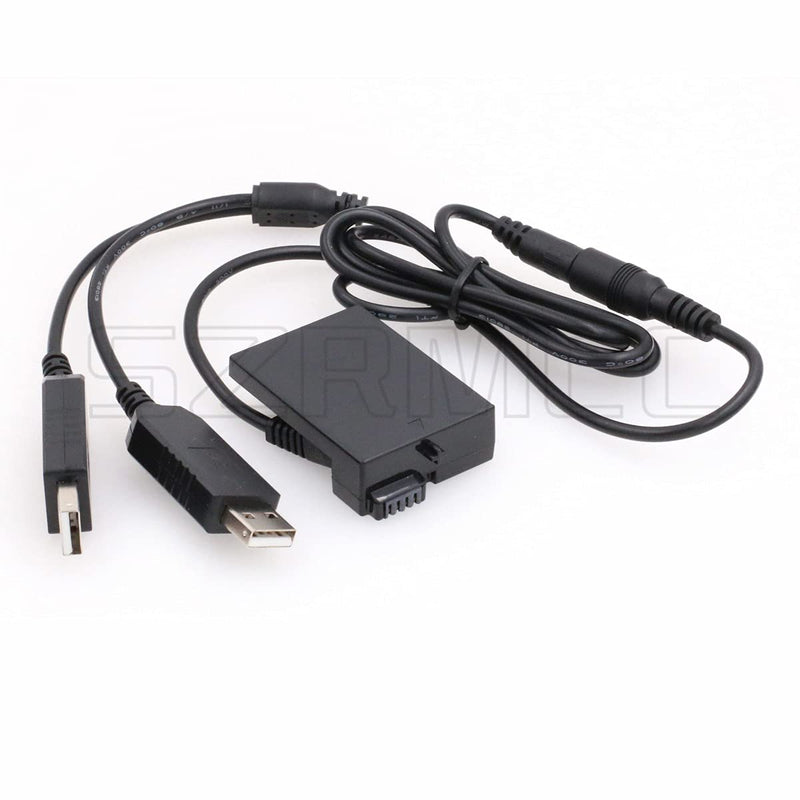 [Australia - AusPower] - SZRMCC Dual USB to LP-E8 DR-E8 DC Coupler Dummy Battery for Canon EOS 550D 600D 650D 700D T2i T3i T4i X4 X5 