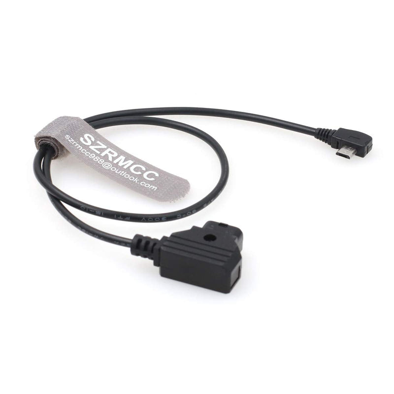 [Australia - AusPower] - SZRMCC for Tilta Nucleus Nano Follow Focus Motor Power Cable Right Angle Micro USB to D-Tap 2 Pin Male 