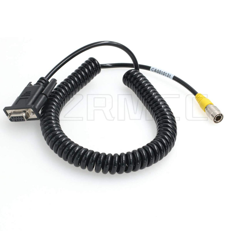 [Australia - AusPower] - SZRMCC Total Station Data Collector Coiled Cable 6 pin Hirose Male to DB9 RS232 for Top-con Sokkia South Total Station (Coiled Cable) 