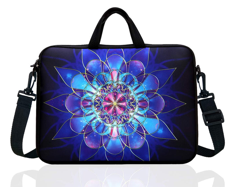 [Australia - AusPower] - 15.6-Inch Laptop Shoulder Bag Case Sleeve For 14 15" 15.6 Inch HP/Dell/Lenovo Blue 