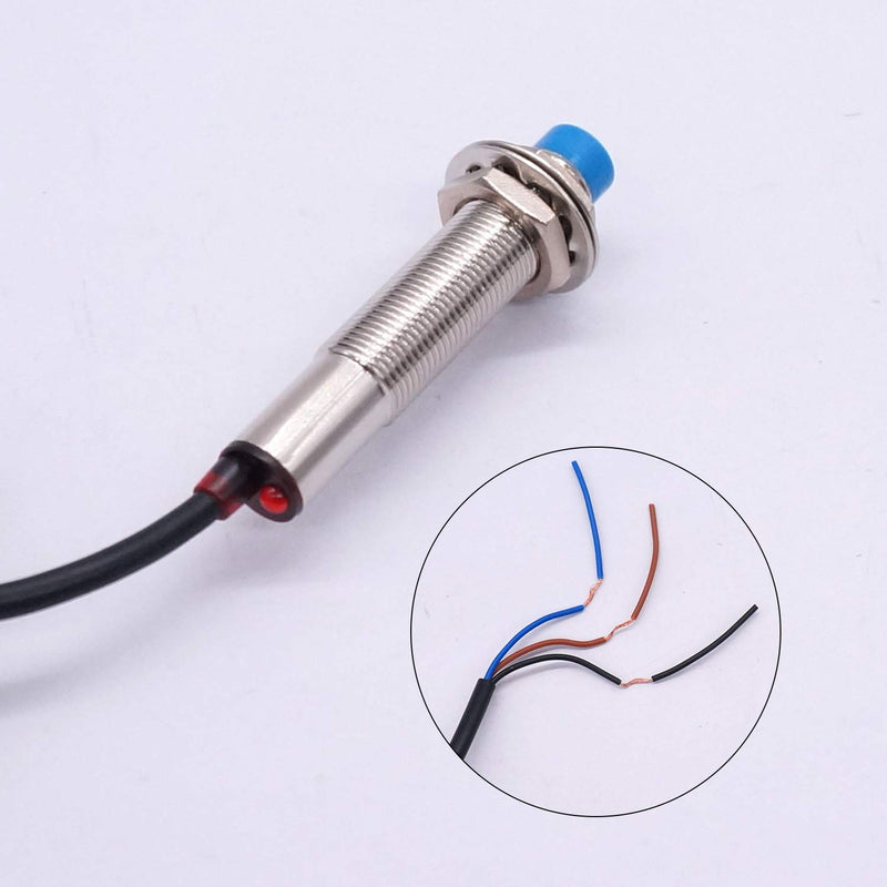 [Australia - AusPower] - Taiss 2pcs LJ12A3-4-Z/AX Inductive Proximity Sensor Detection Switch NPN NC DC 6V-36V 4mm Normally Close Proximity Switch 6-36V Approach 