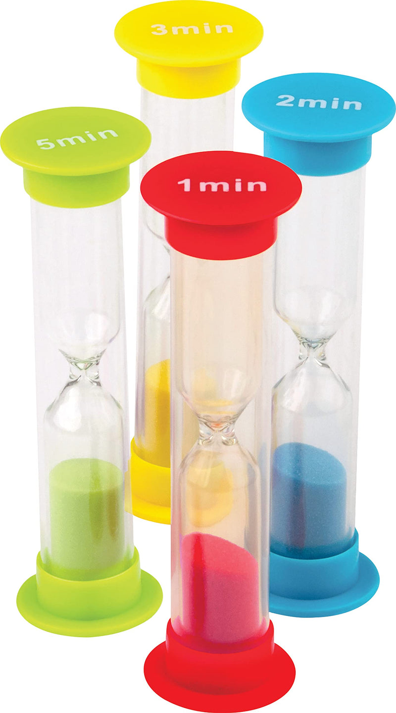 [Australia - AusPower] - Teacher Created Resources Small Sand Timers Combo Pack (20663) Sand Timers Combo 4-Pack 
