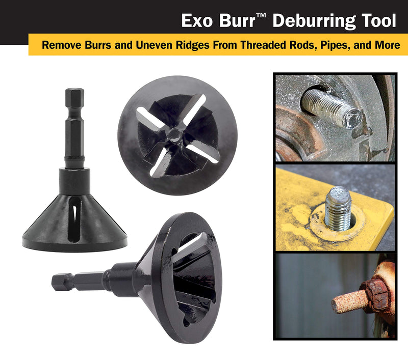 [Australia - AusPower] - Titan 51950 EXO BURR External Deburrer and Chamfering Tool, For 5/16 to 7/8-Inch (8-22mm) Threads 