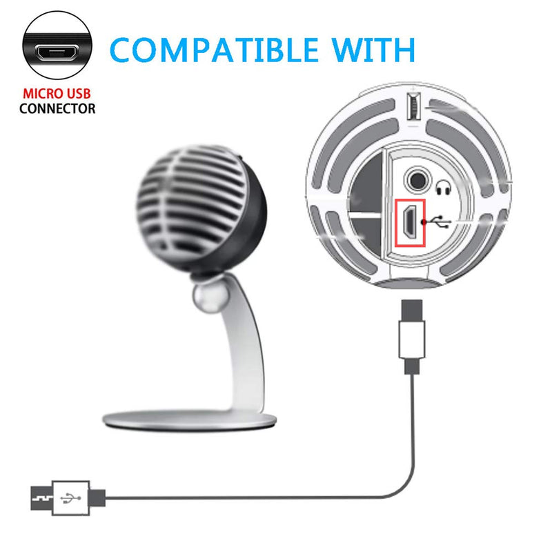 [Australia - AusPower] - USB Cable Cord Wire Compatible for Shure MV5/MV51/MV88/MV5C/MV7 USB Microphone 