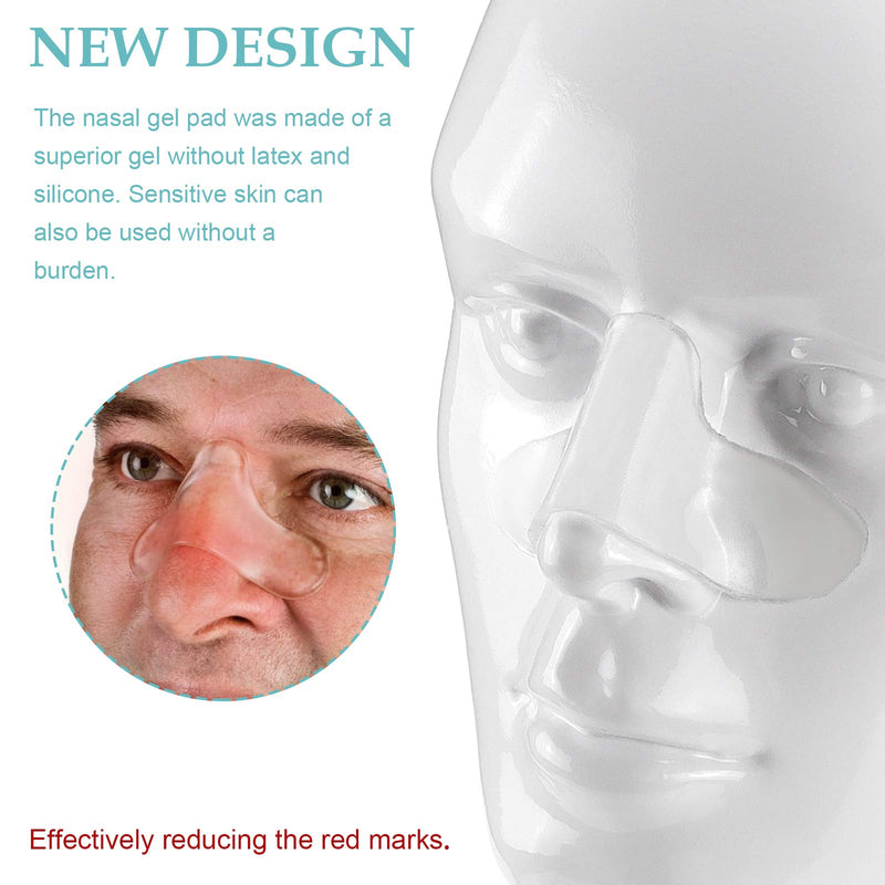 [Australia - AusPower] - Universal Nose Pads for CPAP Mask - Nasal Gel Pads Avoiding Air Leaks,Red Mark Irritation and Soreness,Can Be Trimmed (6pack） 