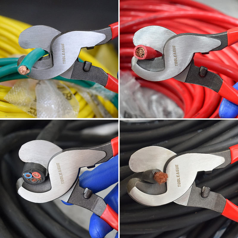 [Australia - AusPower] - TOOLEAGUE 10 inches Cable Cutter,Heavy Duty Cable Cutting, High Leverage Cutter for Aluminum, Copper, Wire, Communications Cable 1 
