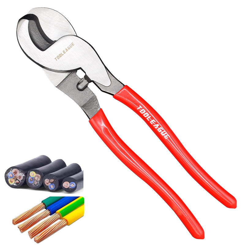 [Australia - AusPower] - TOOLEAGUE 10 inches Cable Cutter,Heavy Duty Cable Cutting, High Leverage Cutter for Aluminum, Copper, Wire, Communications Cable 1 